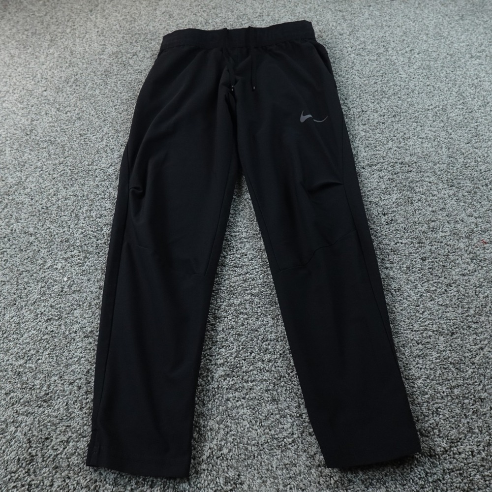 Nike Sweatpants Mens M Black Dri Fit Jogger Drawstring Performance Gym Pants Run